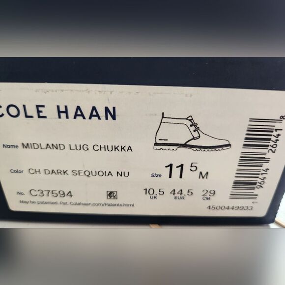 New! Cole Haan Midland Chukka Leather Boot Men's 11.5 - Picture 2 of 5